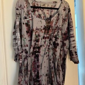 Avenue Multicolor Abstract Blouse